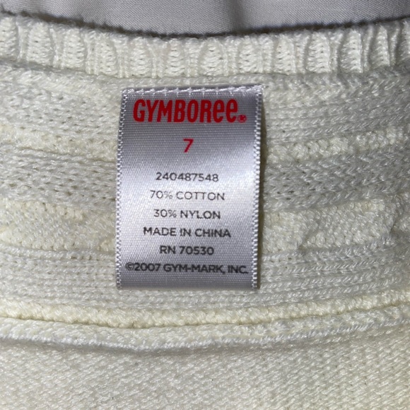 Girls Gymboree White Sweater size 7. - Picture 4 of 4